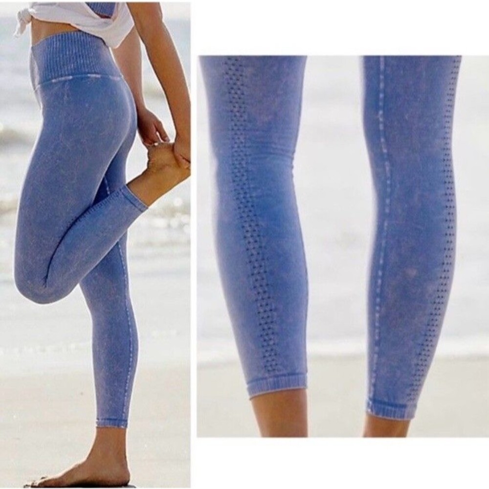 Free People FP Movement Good Karma Vintage Blue Legging High Rise XS/S